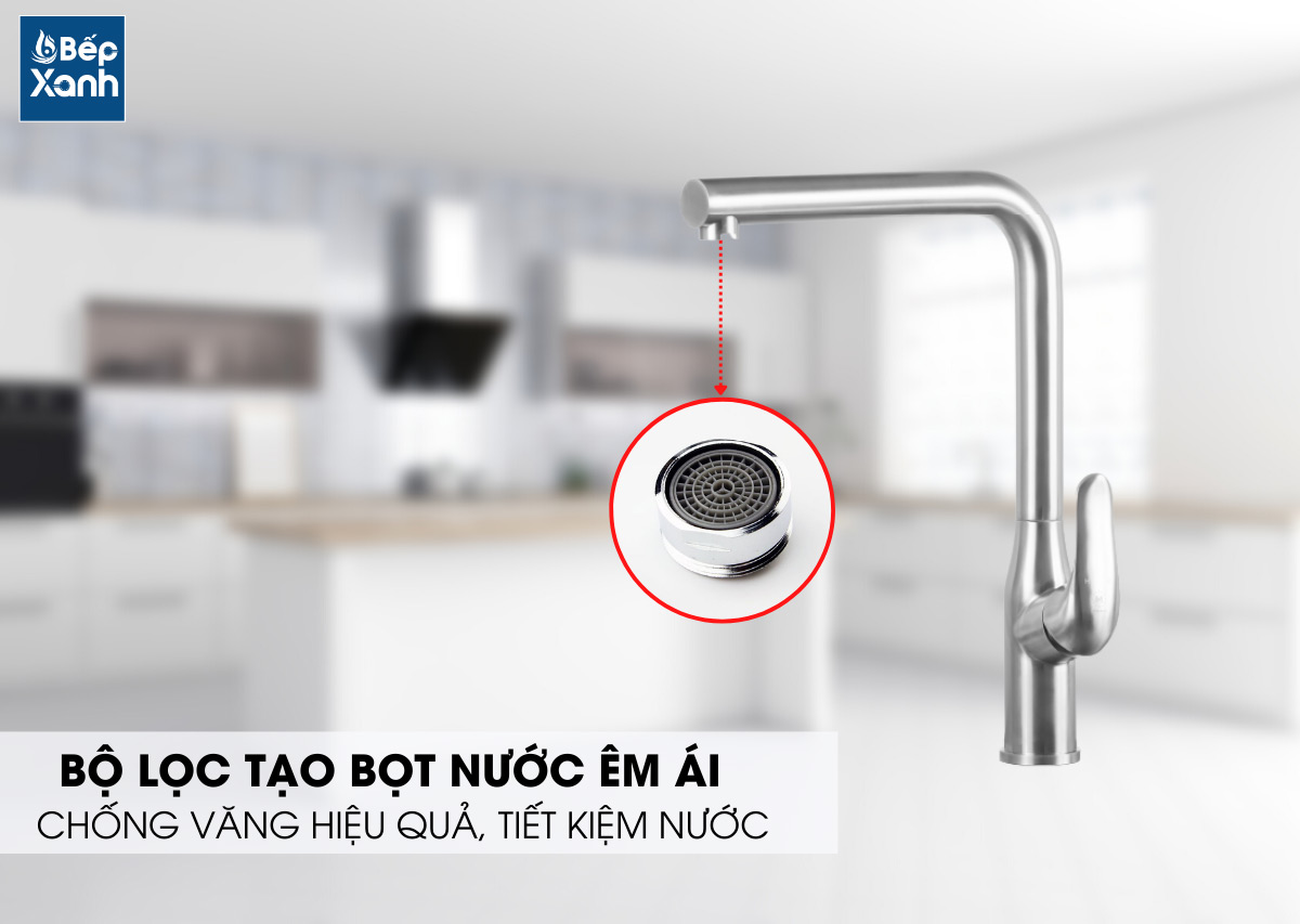 Bộ lọc đầu vòi tạo bọt,hạn chế văng nước