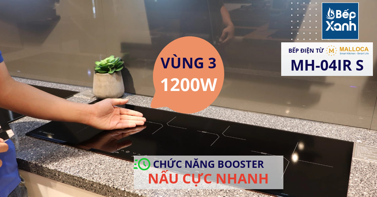 VÙNG NẤU 3 Bếp điện từ Malloca MH-04IR S