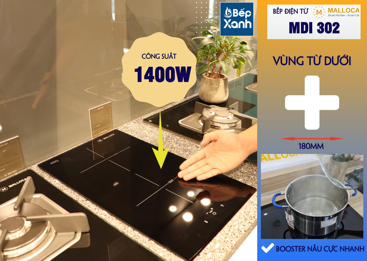 vùng dưới bếp 2 từ malloca mdi 302