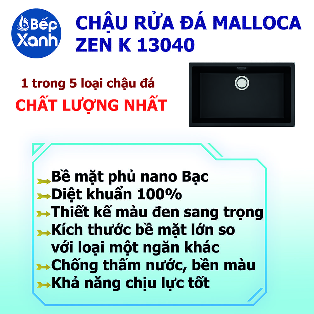 Chậu rửa đá Malloca ZEN K 13040