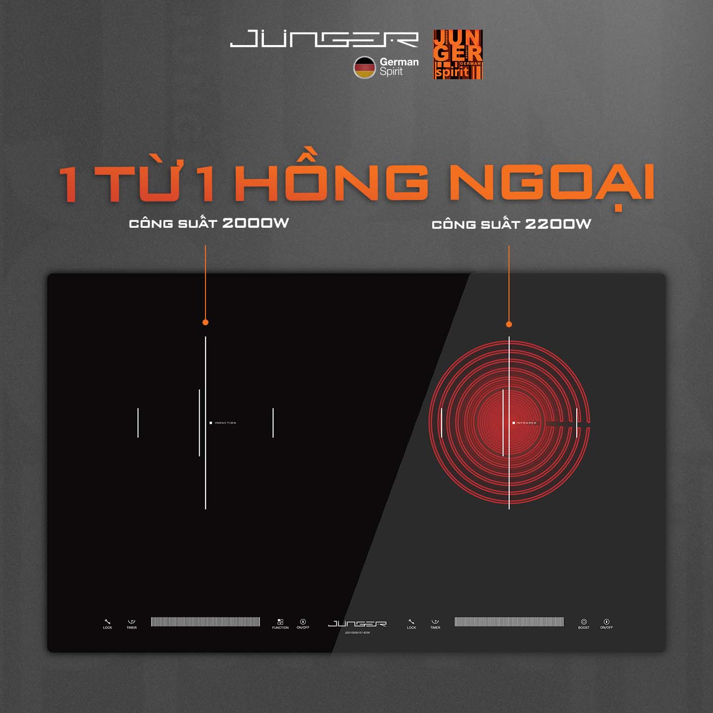 CEJ-203-IF giúp kiểm soát nhiệt tối ưu với 8 mức cài đặt chế độ phù hợp cho mọi món ăn.