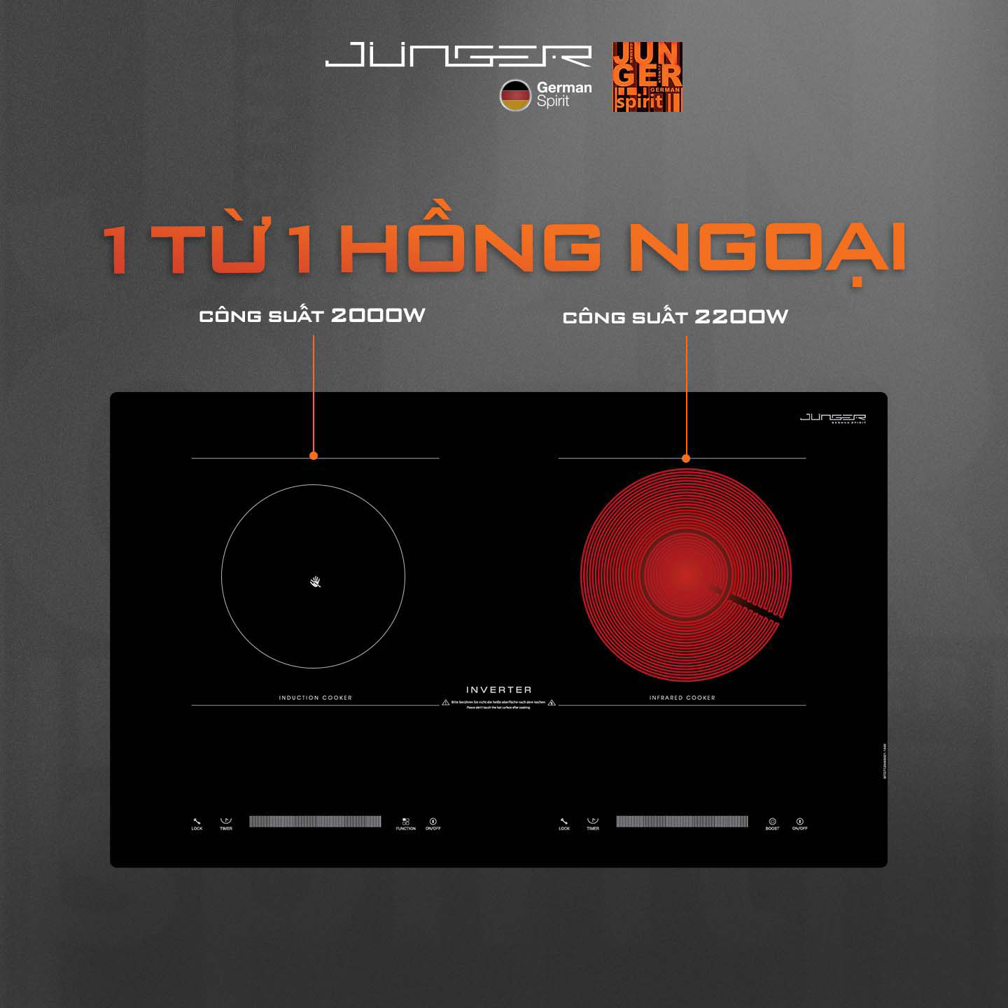 MTD-71 giúp kiểm soát nhiệt tối ưu với 8 mức cài đặt chế độ phù hợp cho mọi món ăn.