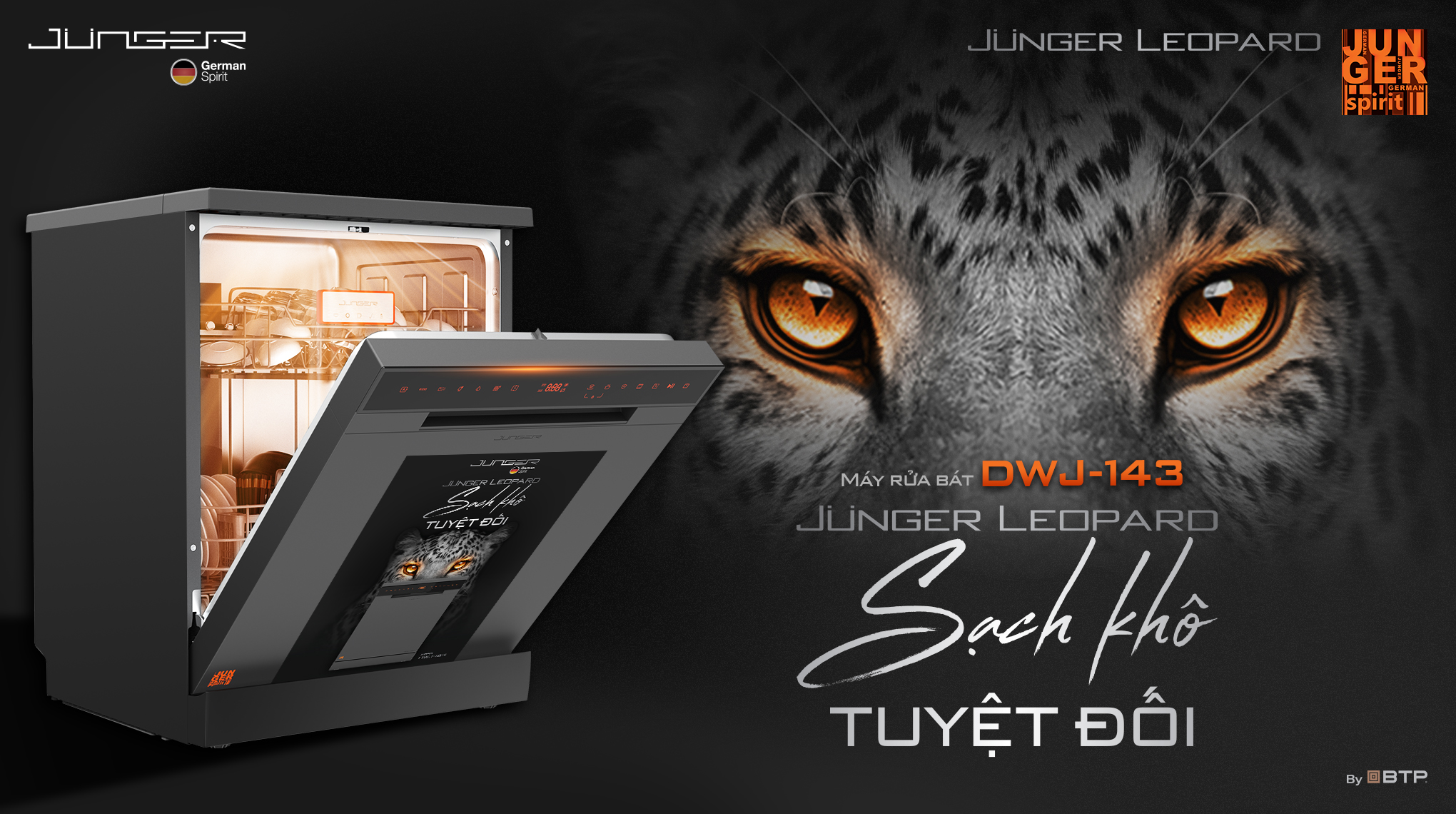 Máy rửa bát Junger Leopard DWJ-143